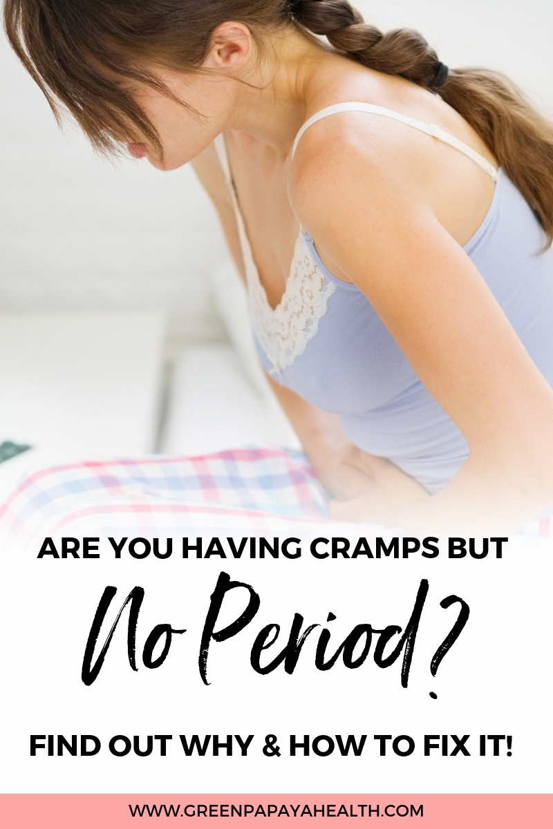 Are you having cramps but no period? Find out what could be causing these painful cramps and how you can get rid of them for good. #cramps #period 