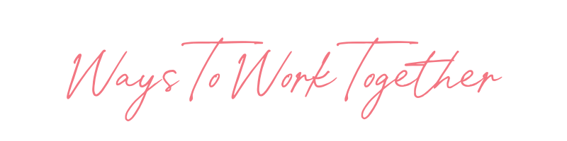 Ways to work together - pink new